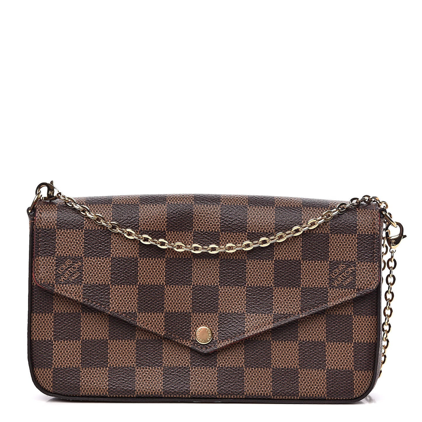 Damier Ebene Pochette Felicie Chain Wallet