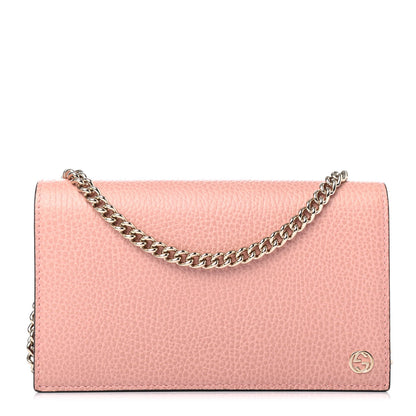 Gucci Dollar Calfskin Medium Betty Chain Wallet Soft Pink 1 of 4