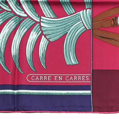Hermes Silk Jersey Carre En Carres Scarf 90 4 of 5