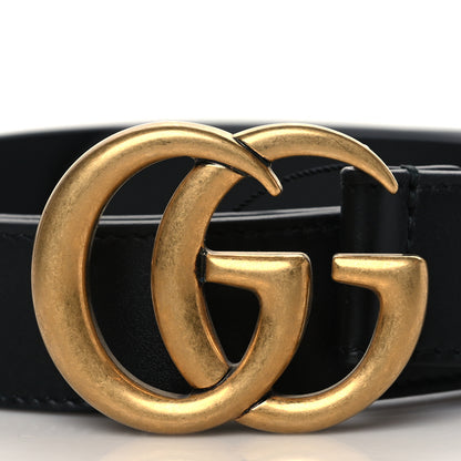 Gucci Calfskin Double G 30mm Belt 95 38 Black 2 of 5
