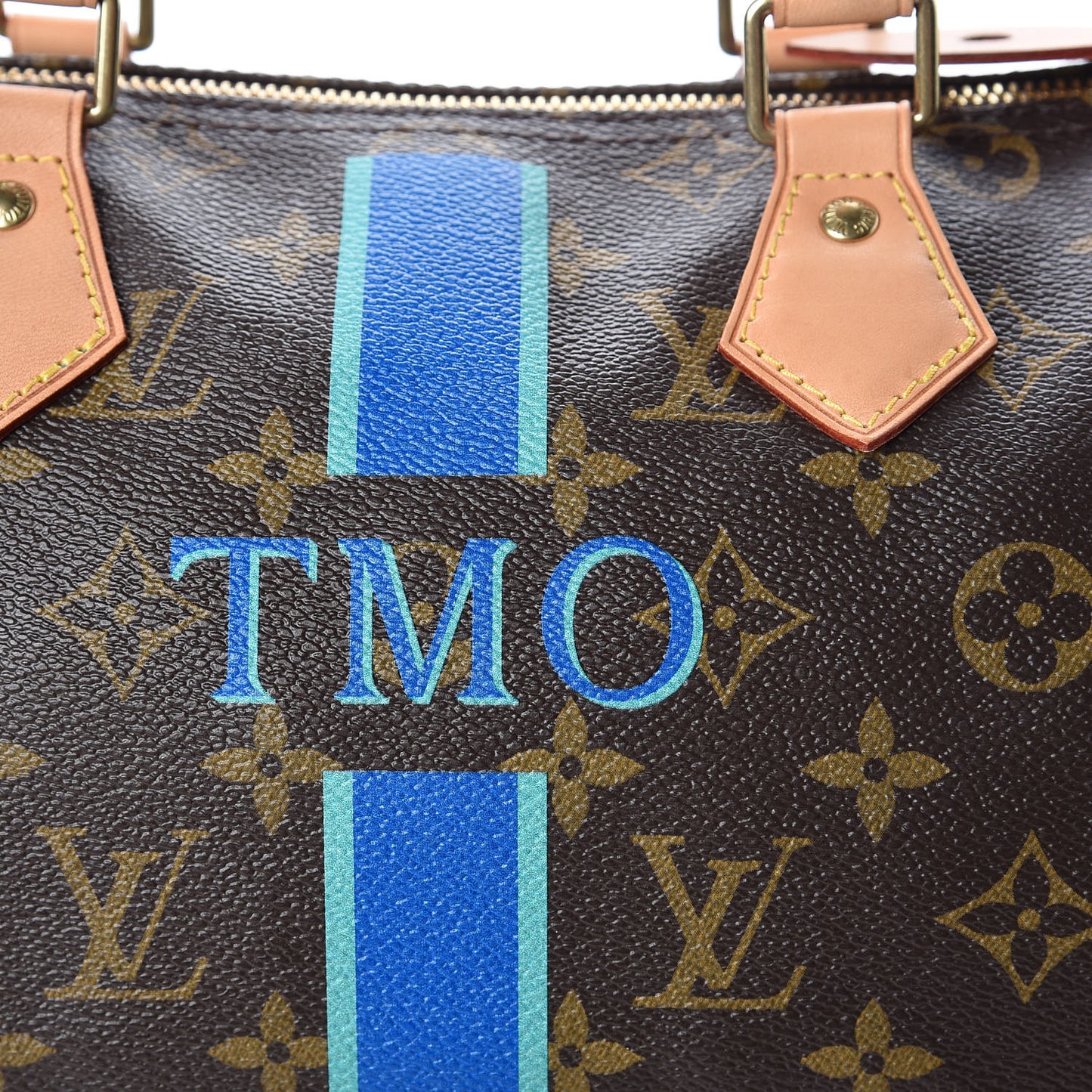 Monogram My LV Heritage Speedy 30 Blue De France Vert Clair