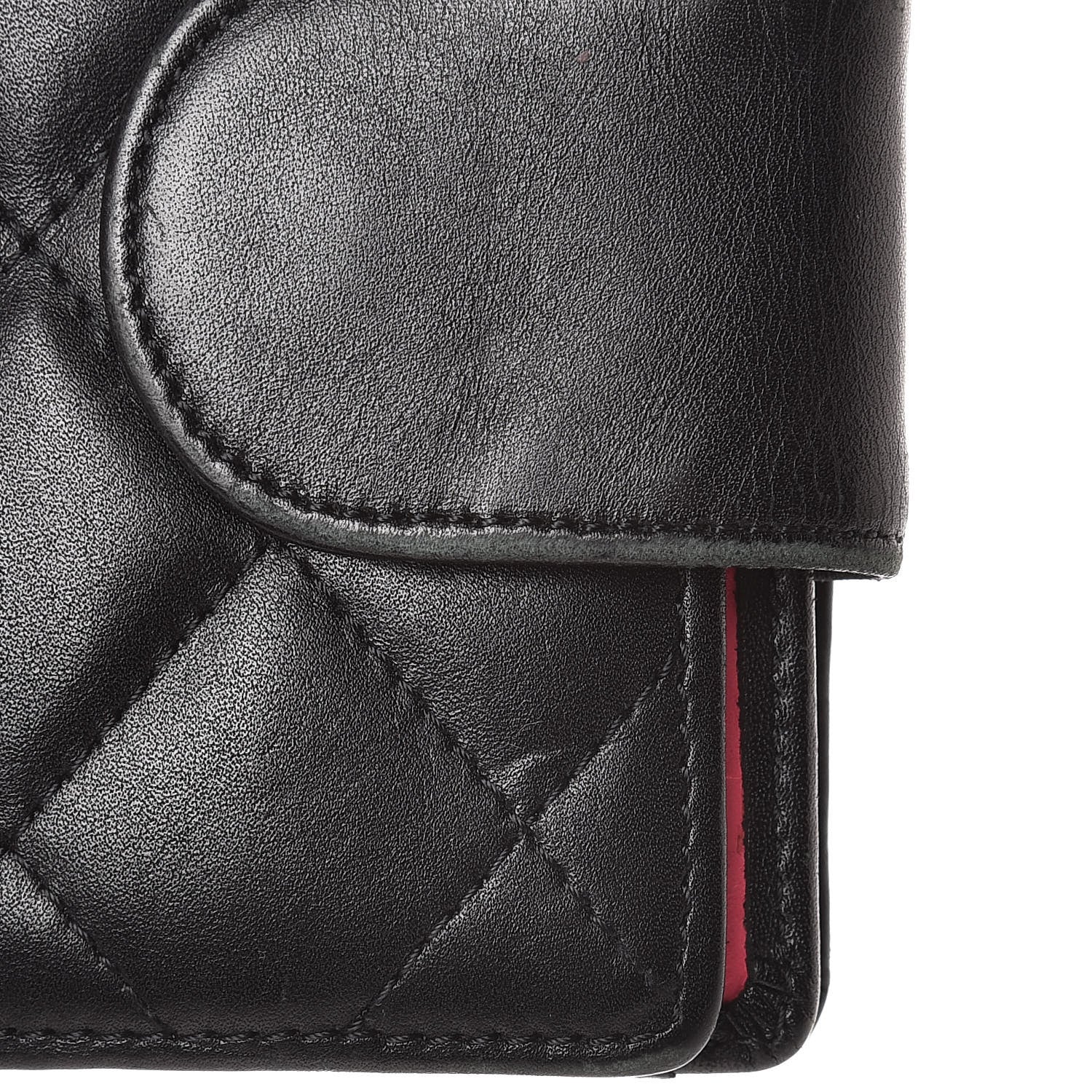 Chanel Calfskin Quilted Cambon Bi-Fold Wallet Black 12 of 19