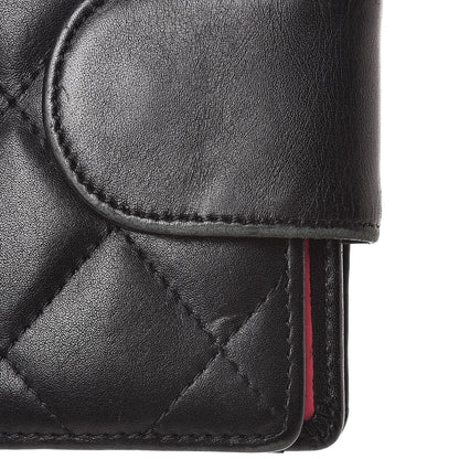 Chanel Calfskin Quilted Cambon Bi-Fold Wallet Black 12 of 19