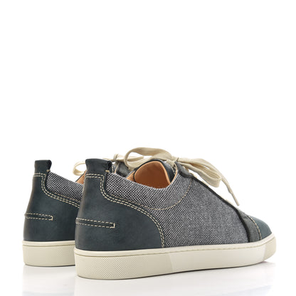 Christian Louboutin Calfskin Veau Velours Lisse Mens Louis Junior Flat Sneakers 42.5 Tsar 4 of 12