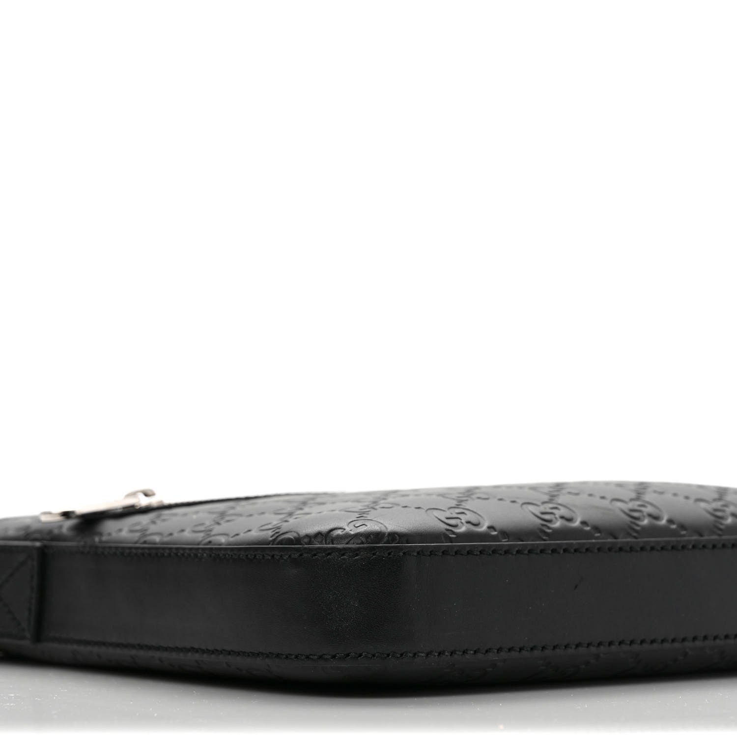 Gucci Guccissima Signature Small Messenger Bag Black 9 of 10
