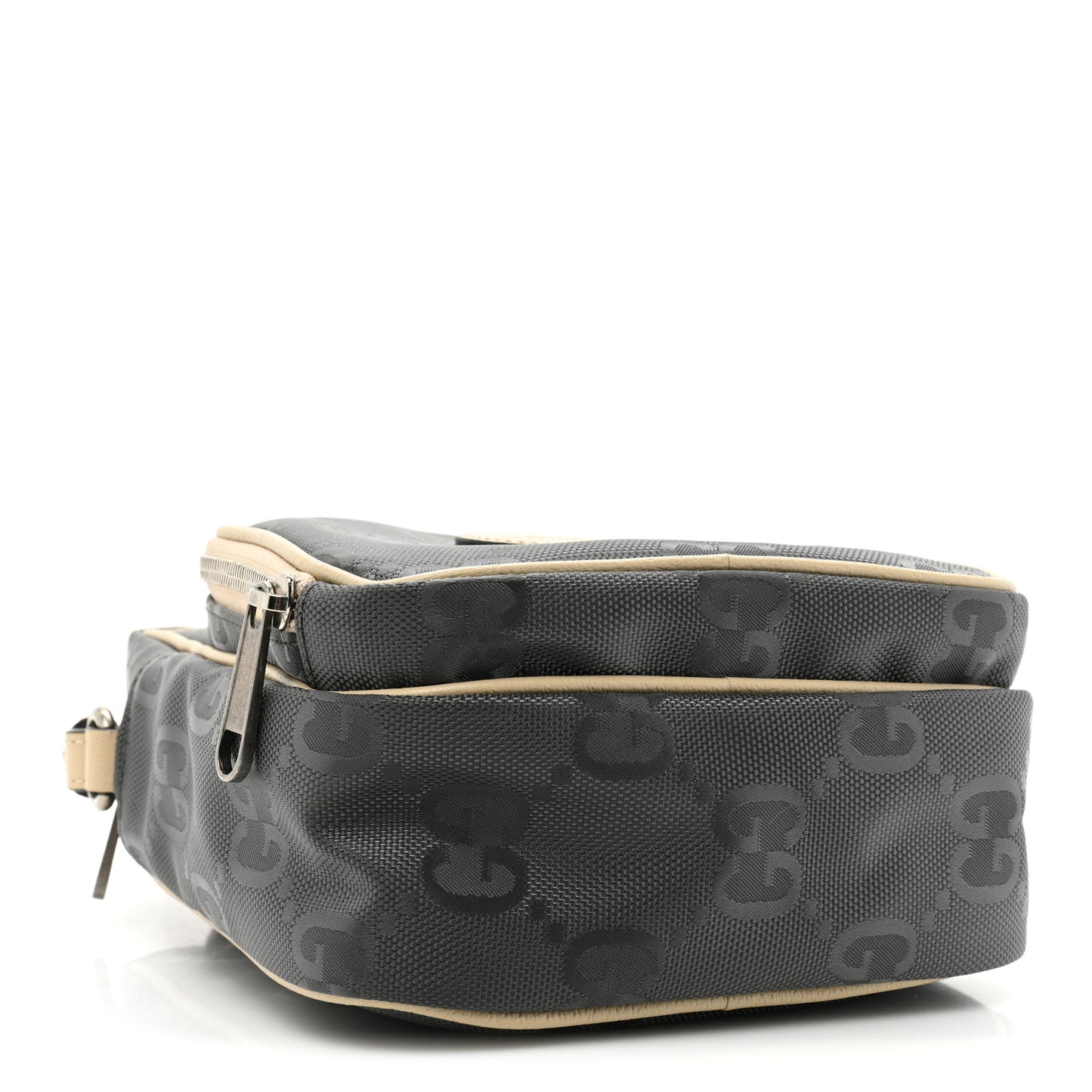 Econyl Nylon Monogram Off The Grid Shoulder Bag Graphite Grey New Plaster