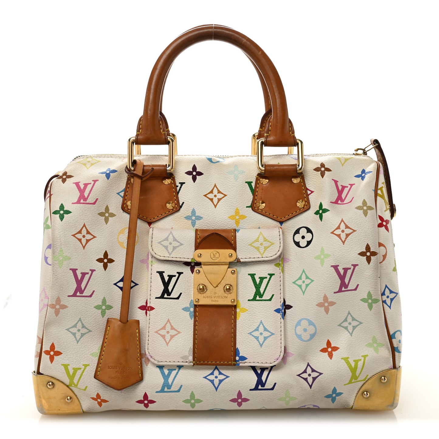 Monogram Multicolor Speedy 30 White