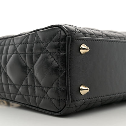 Christian Dior Lambskin Cannage Small My ABCDior Lady Dior Black 9 of 12
