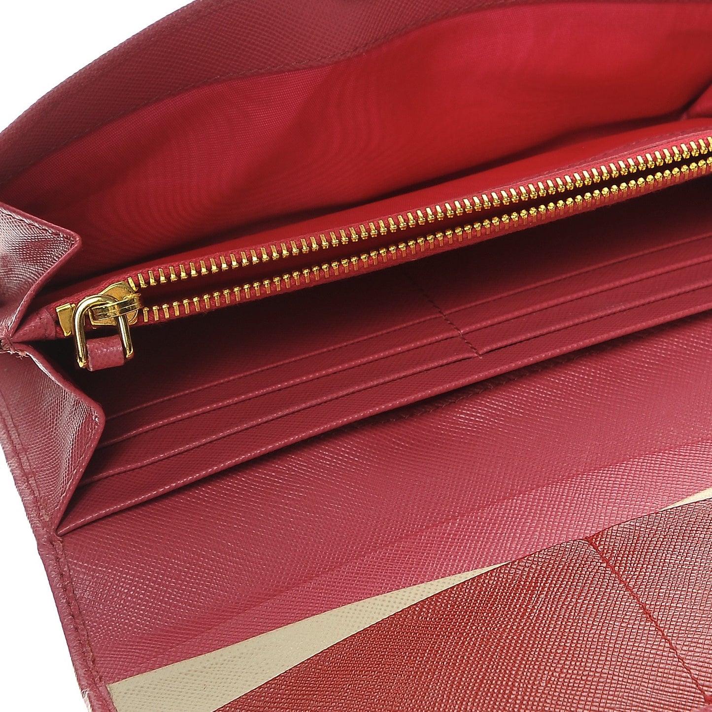 Saffiano Colour Continental Flap Wallet Peonia