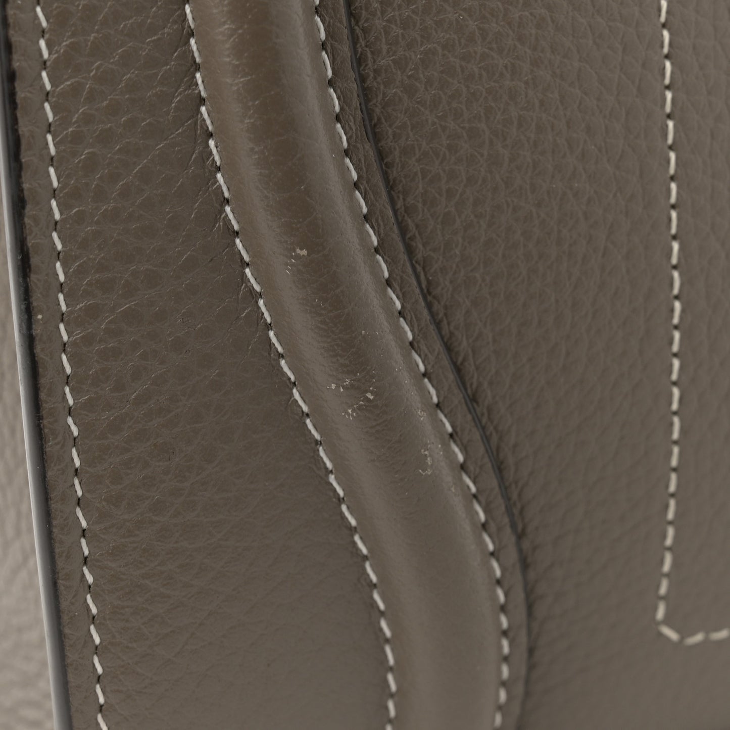 Drummed Calfskin Micro Luggage Souris