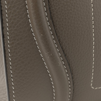 Celine Drummed Calfskin Micro Luggage Souris 13 of 13