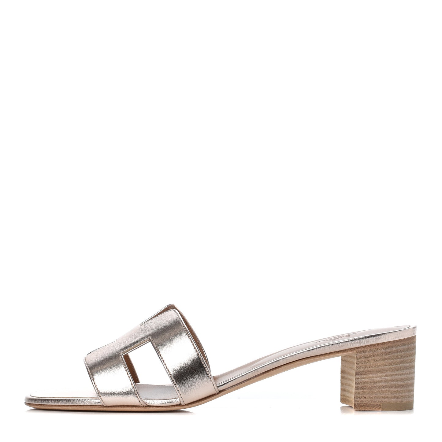 Metallic Nappa Oasis Sandals 40 Rose Dore