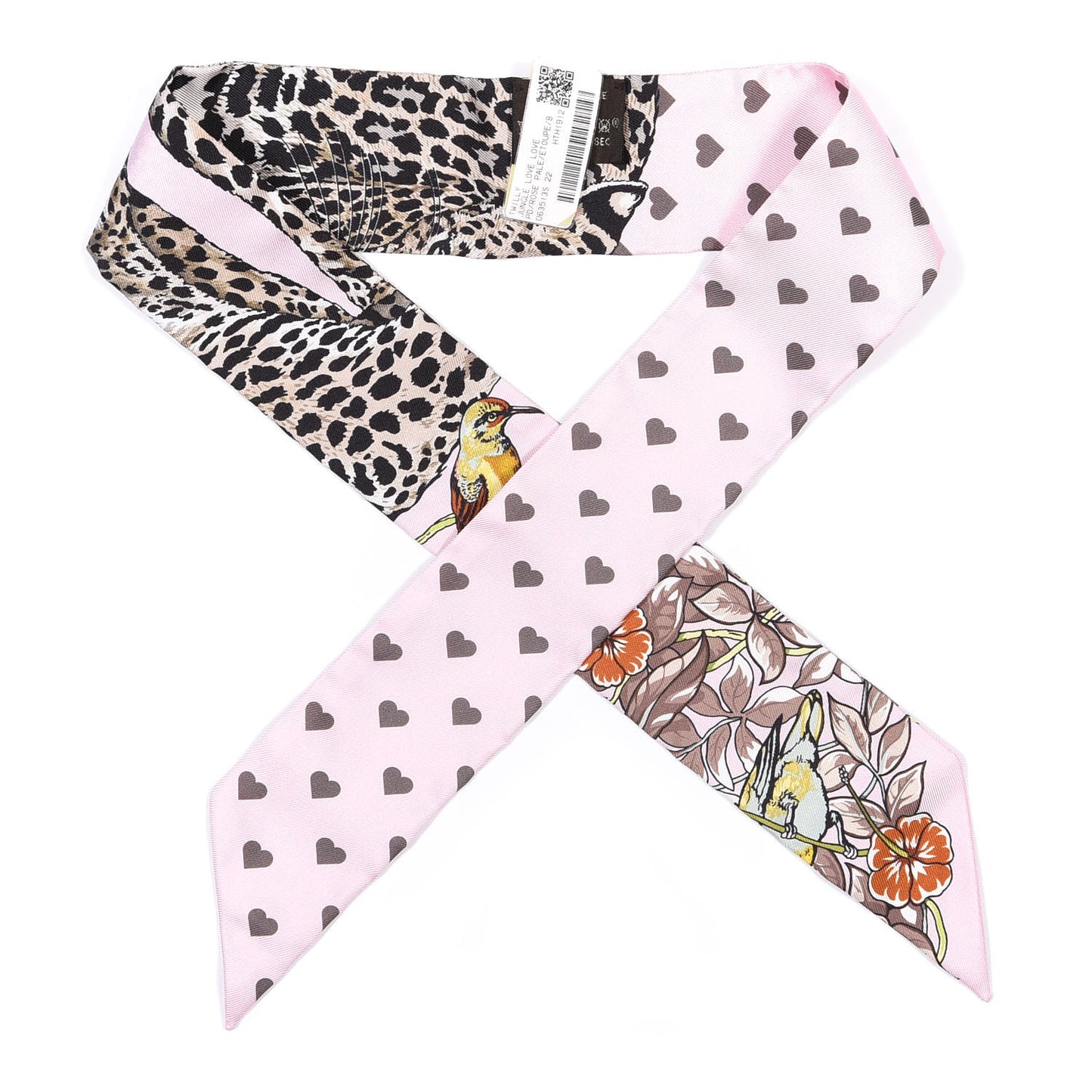 Silk Jungle Love Love Twilly Rose Pale Etoupe