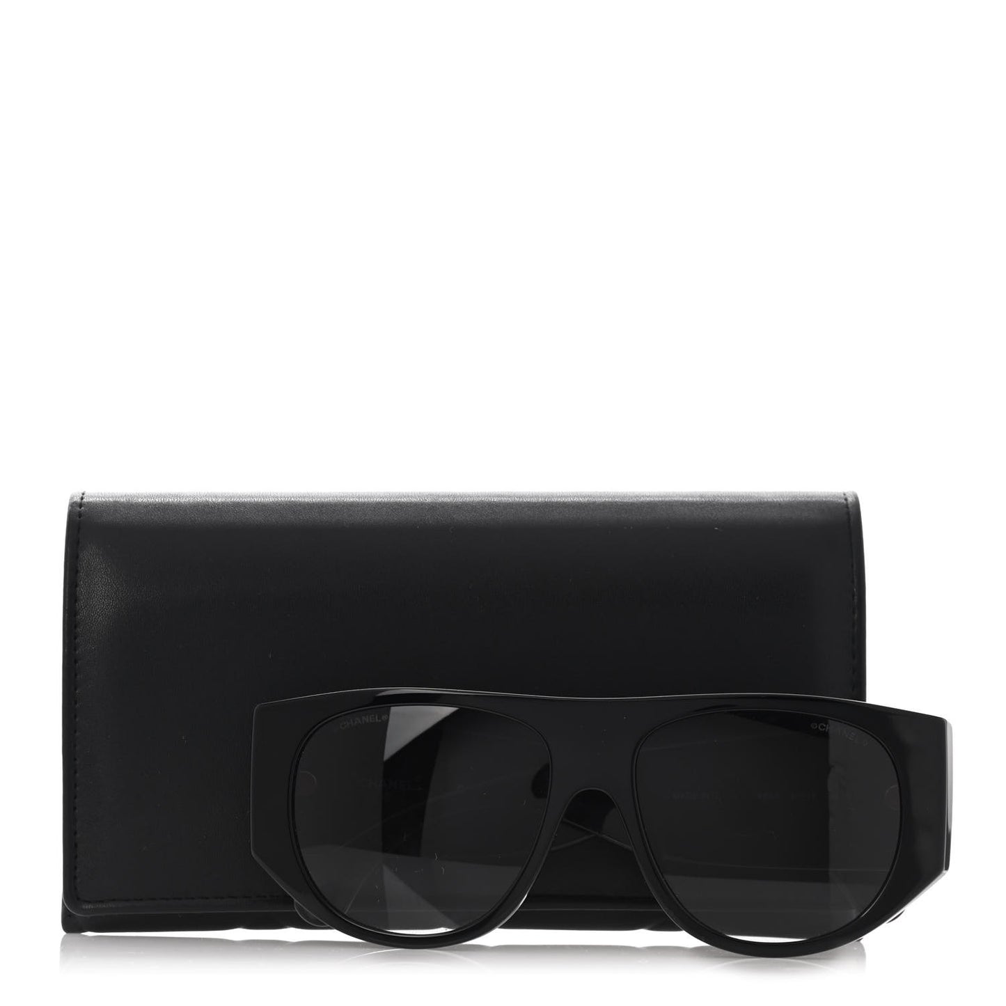 Acetate Quilted CC Sunglasses 71465 Black
