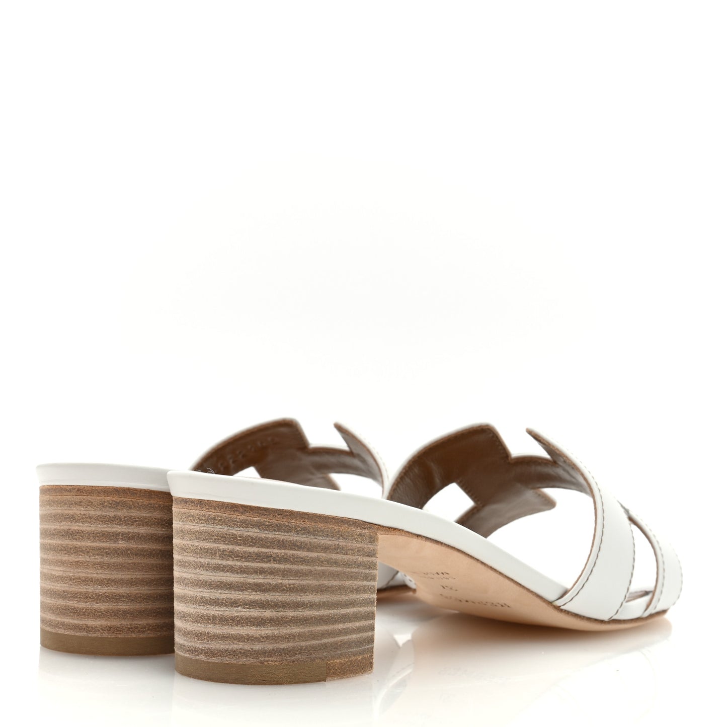 Calfskin Oasis Sandals 37 White