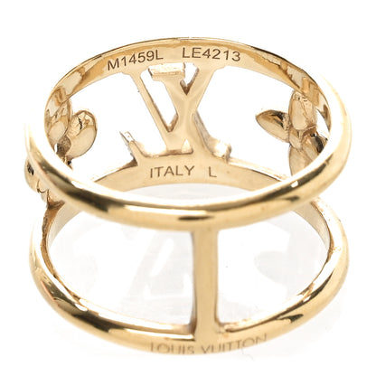 Louis Vuitton Metal LV Iconic Ring L 49/5 Gold 5 of 5