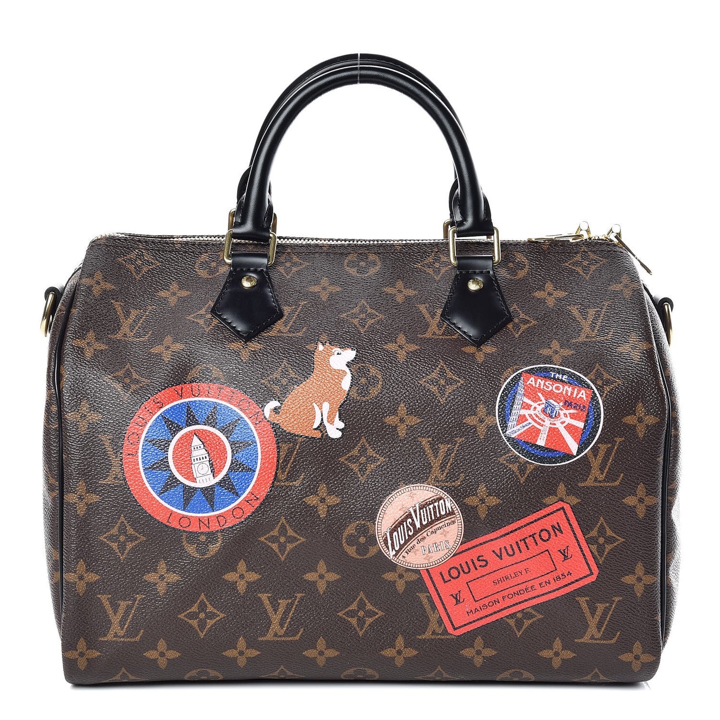 Monogram My World Tour Speedy Bandouliere 30 Black