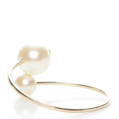 Chanel Double Pearl Cuff Gold 4 of 5
