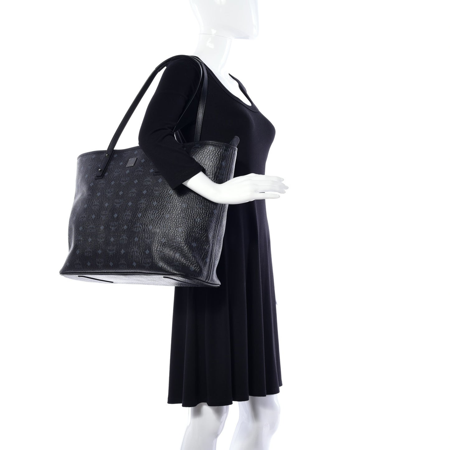 Visetos Large Anya Shopper Tote Black