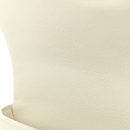 Chanel Shiny Caviar Quilted Small Chain Melody Flap White 10 of 11