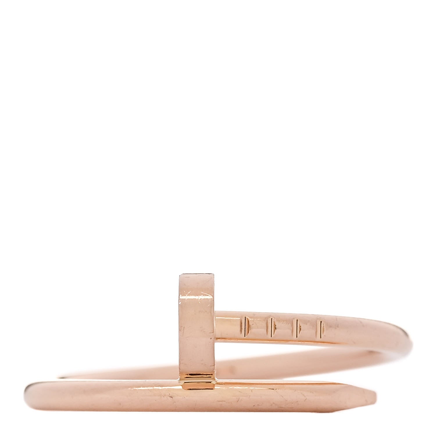 Cartier 18K Pink Gold Small Juste Un Clou Ring 57 8 1 of 5