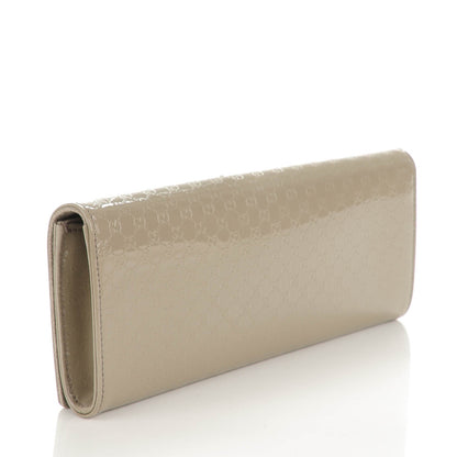Gucci Patent Microguccissima Small Broadway Clutch Grey 3 of 7