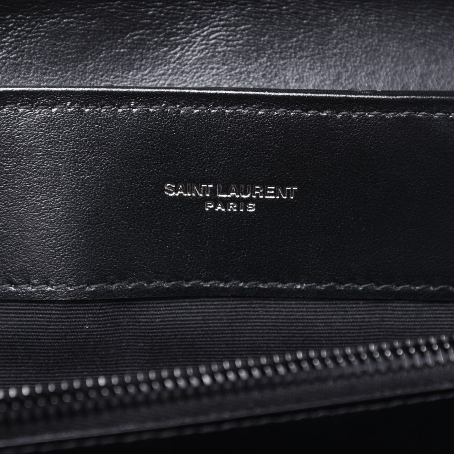 Calfskin Y Quilted Monogram Medium Loulou Chain Satchel Black