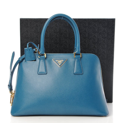 Prada Saffiano Lux Medium Promenade Tote Cobalto 8 of 8