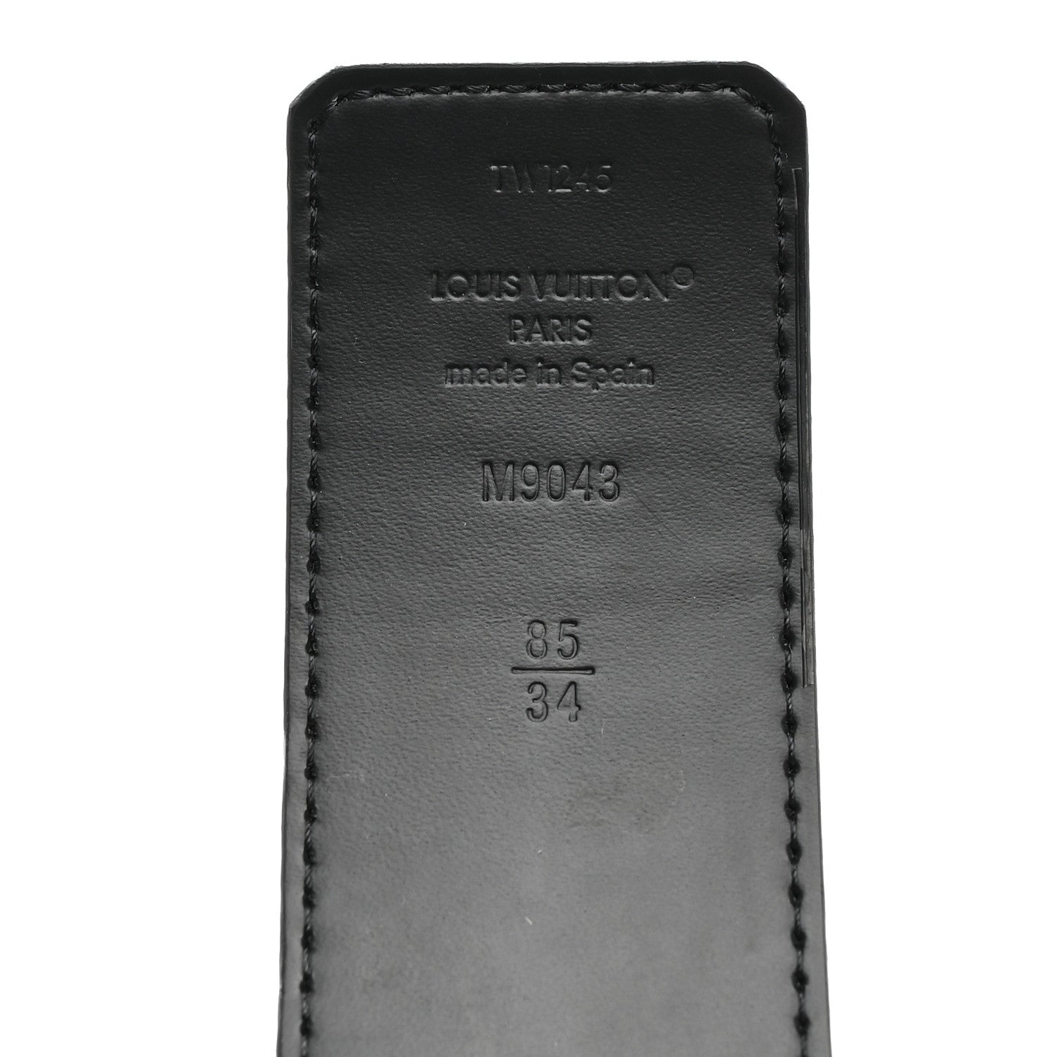 Louis Vuitton Calfskin Monogram Eclipse 40mm LV Initiales Reversible Belt 85 34 5 of 5