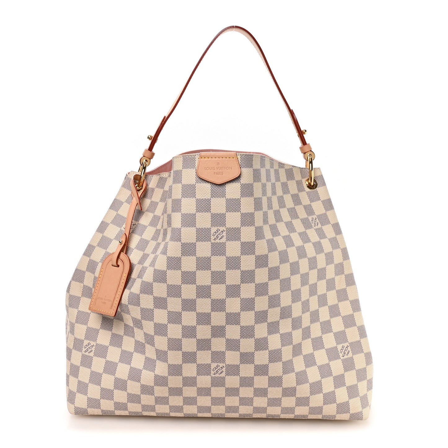 Damier Azur Graceful MM Rose Ballerine