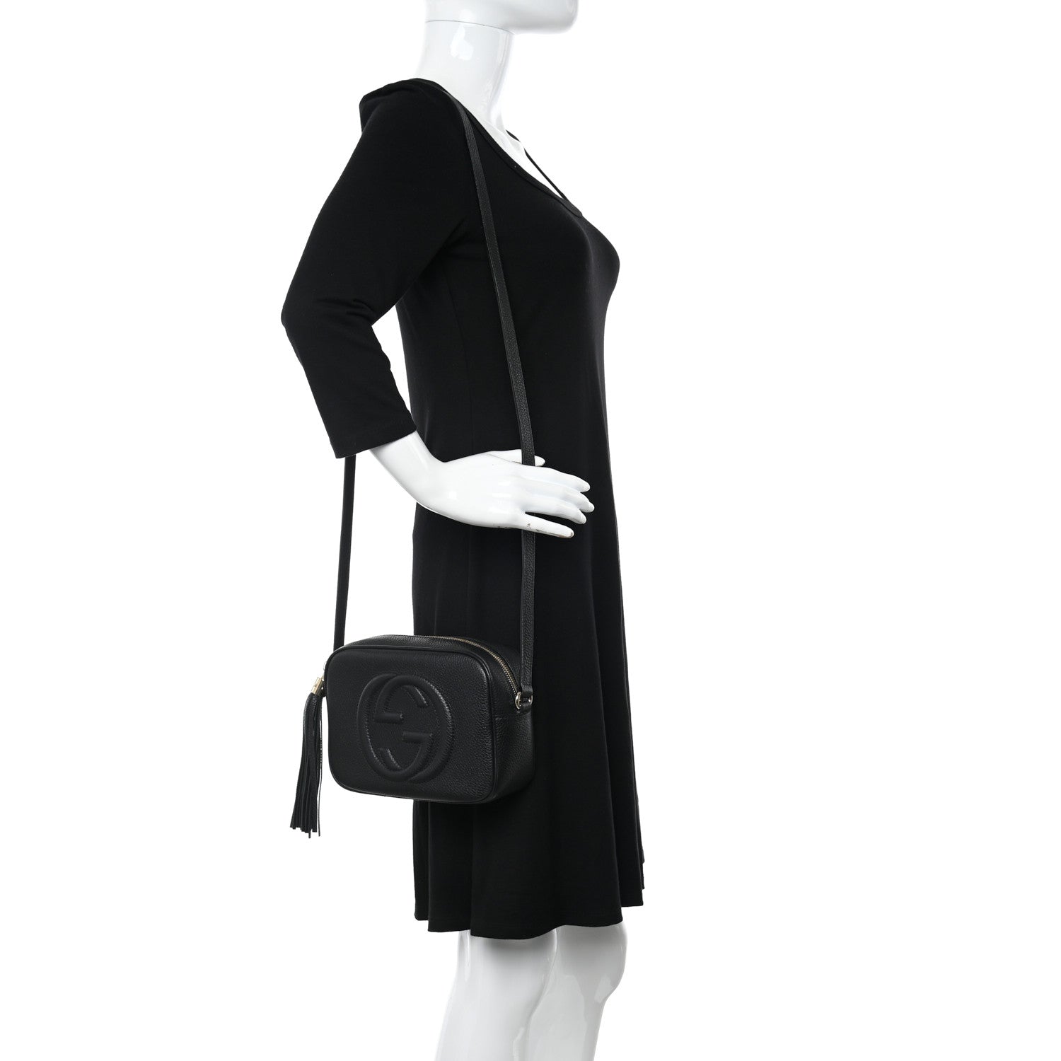 Gucci Pebbled Calfskin Small Soho Disco Bag Black 2 of 10