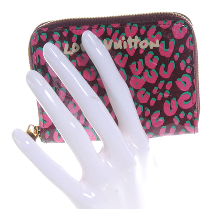 Louis Vuitton Leopard Zippy Coin Purse Wallet Rouge Fauviste 2 of 7