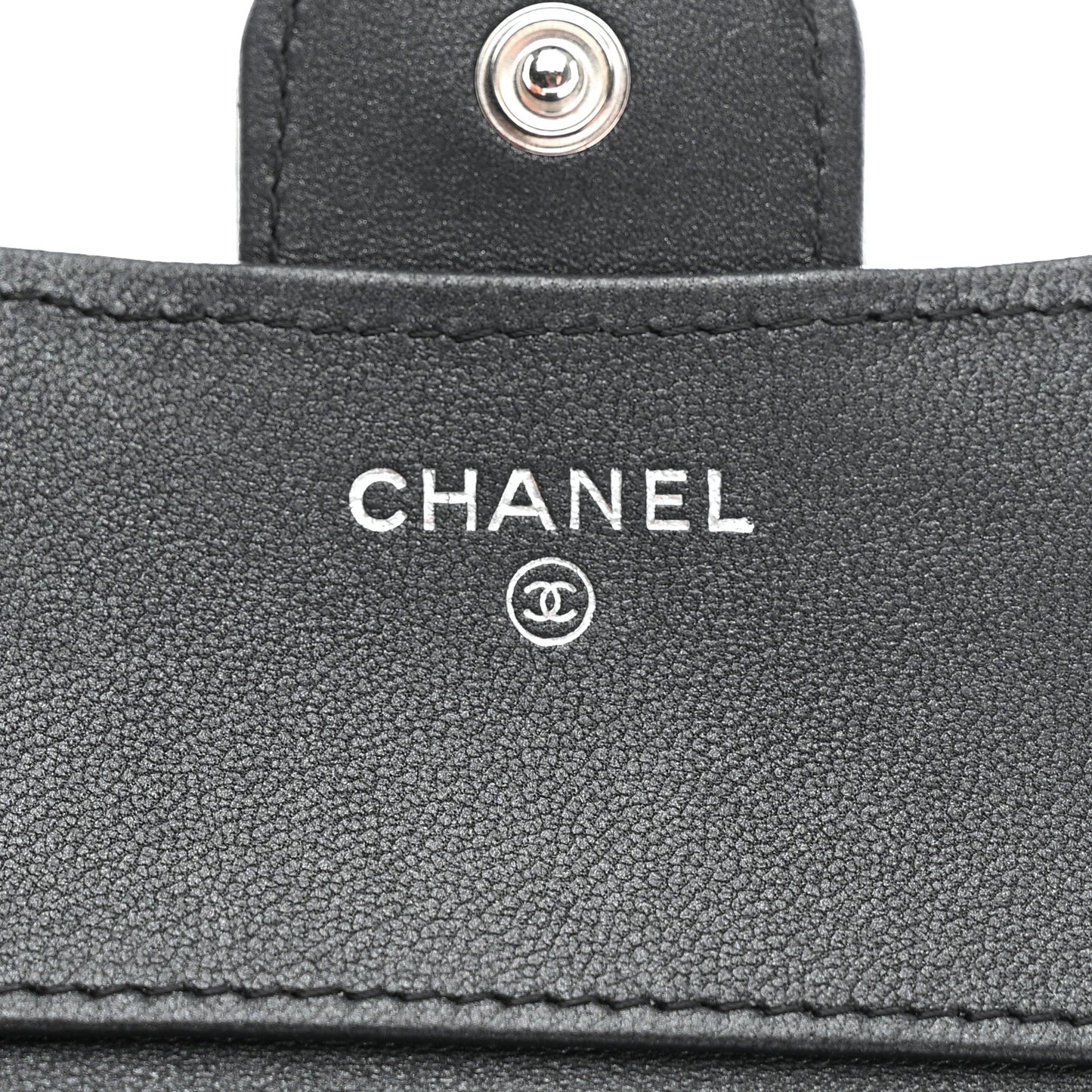 Lambskin Quilted Compact Flap Wallet So Black
