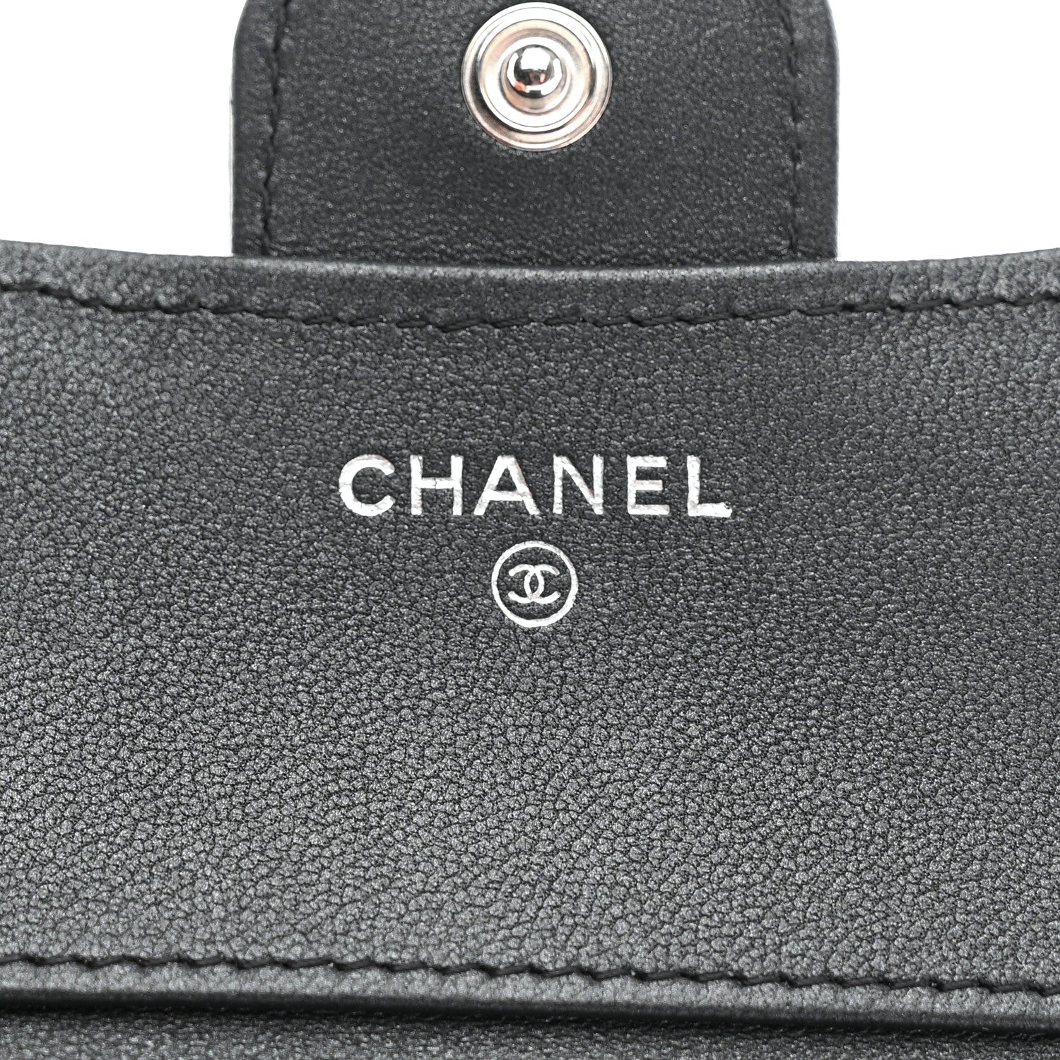 Chanel Lambskin Quilted Compact Flap Wallet So Black 7 of 9