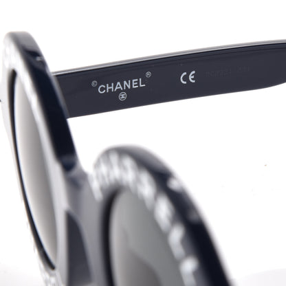 Chanel x Pharrell Williams Round 19mm Sunglasses Indigo Gris 6 of 7
