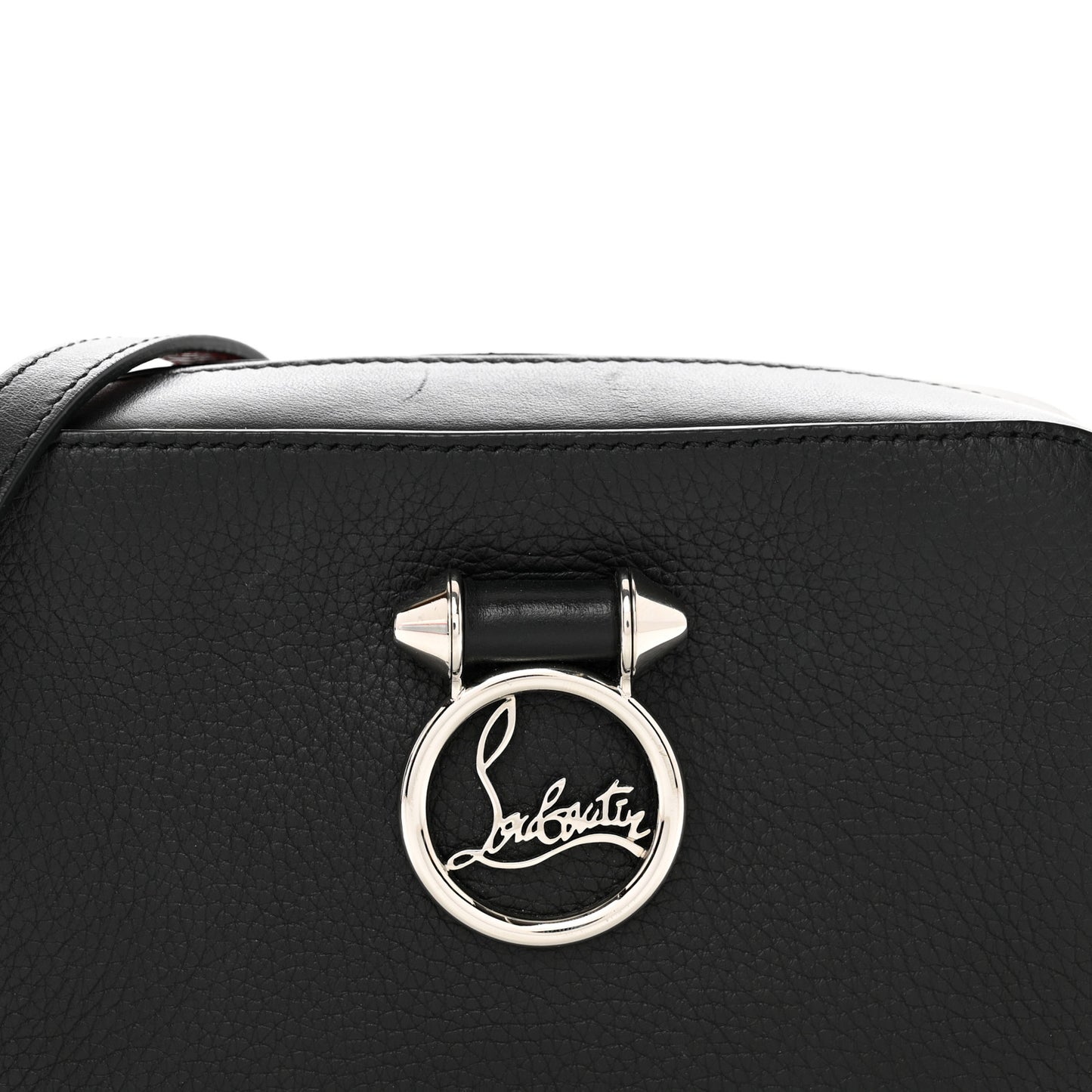 Empire Calfskin Mini Rubylou Crossbody Black Red