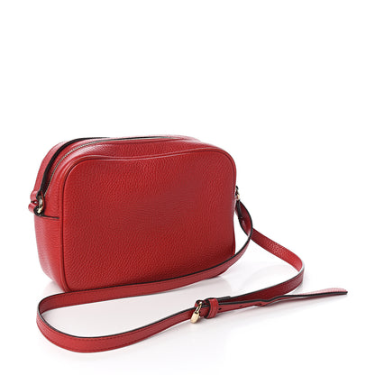 Gucci Pebbled Calfskin Small Soho Disco Bag Tabasco Red 2 of 14