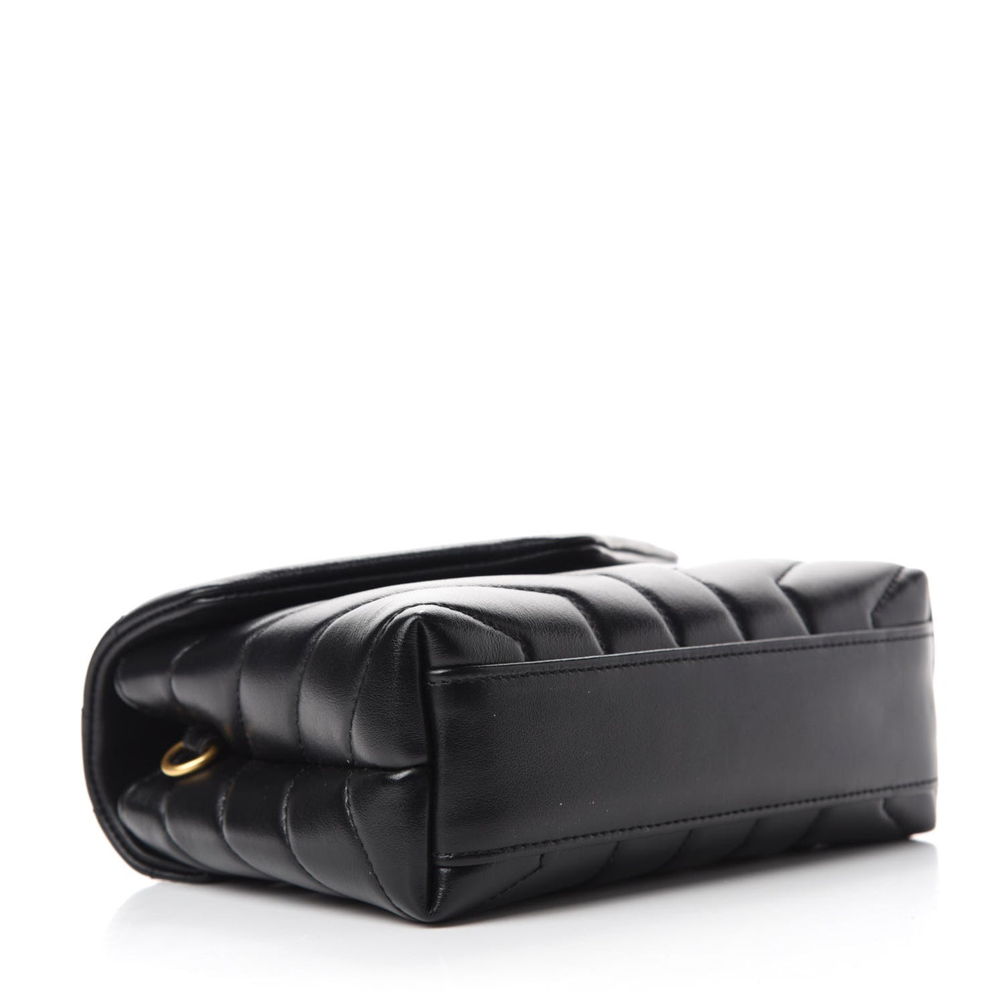 Calfskin Y Quilted Monogram Toy Loulou Crossbody Bag Black