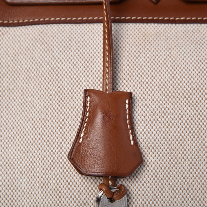 Hermes Toile Barenia Birkin 35 Fauve 39 of 45