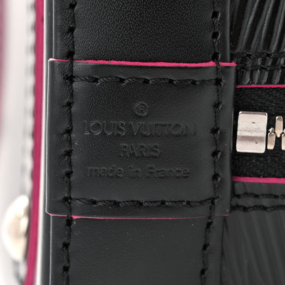 Louis Vuitton Epi Alma BB Black Hot Pink 6 of 10