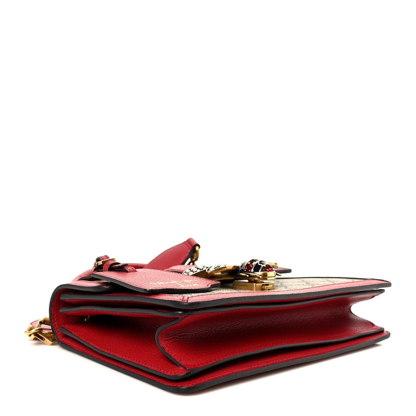 GG Supreme Monogram Small Queen Margaret Top Handle Bag Red