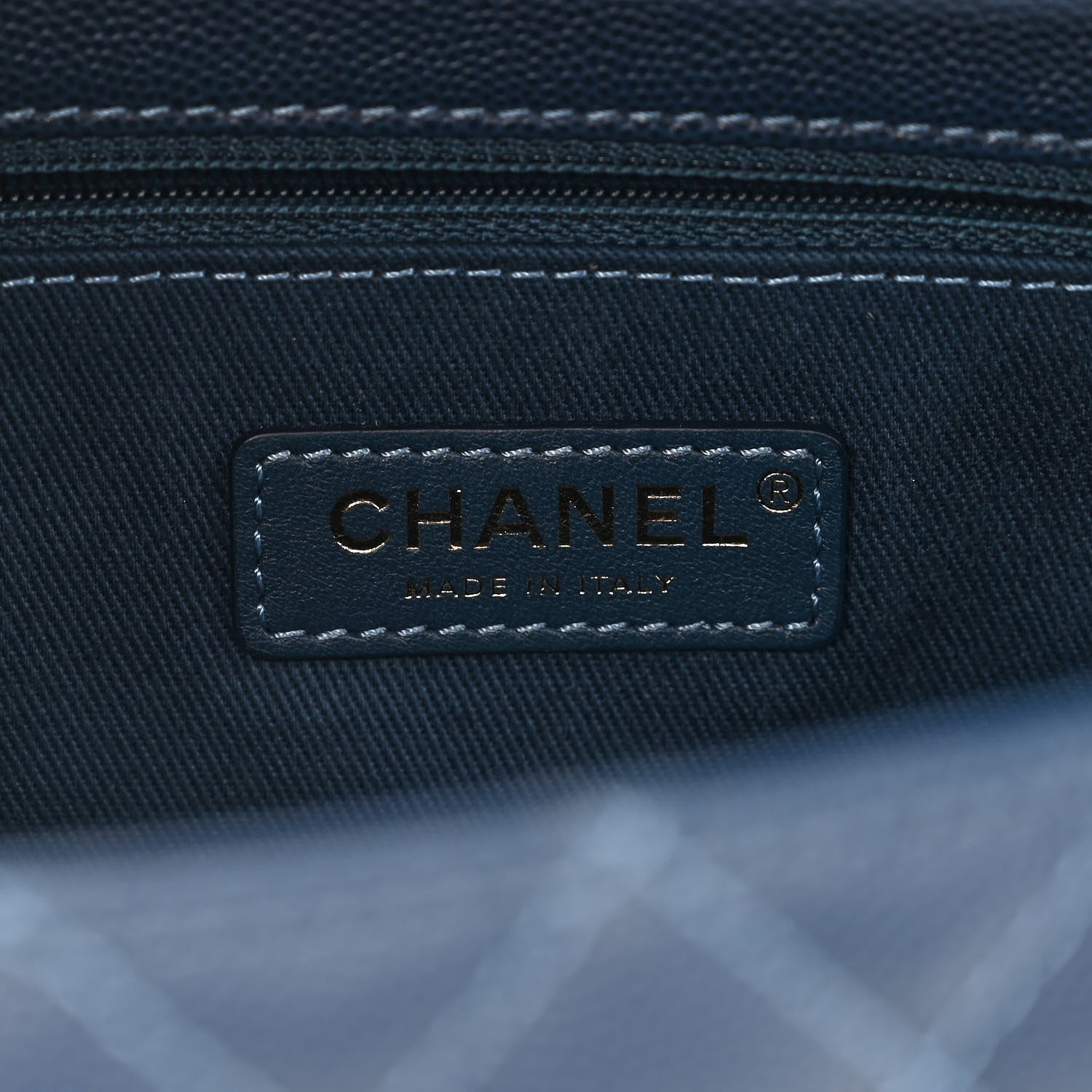 Chanel Caviar Quilted Small Coco Handle Flap Dark Blue 5 of 9