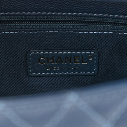 Chanel Caviar Quilted Small Coco Handle Flap Dark Blue 5 of 9