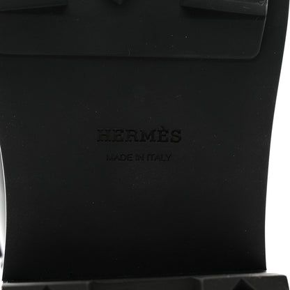Hermes Calfskin First Derby Shoes 37.5 Black 8 of 9