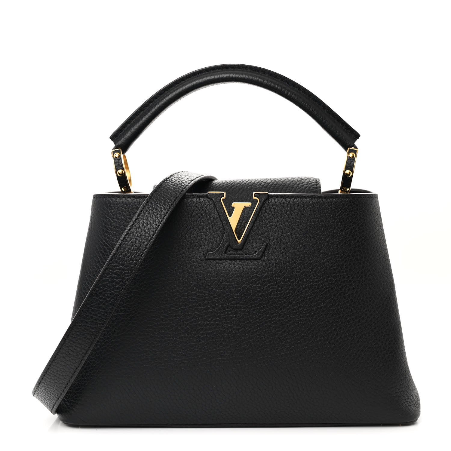 Louis Vuitton Taurillon Capucines BB Black 1 of 12