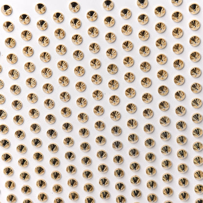 Christian Louboutin Calfskin Studded Loubiposh Chain Clutch White Gold 10 of 10