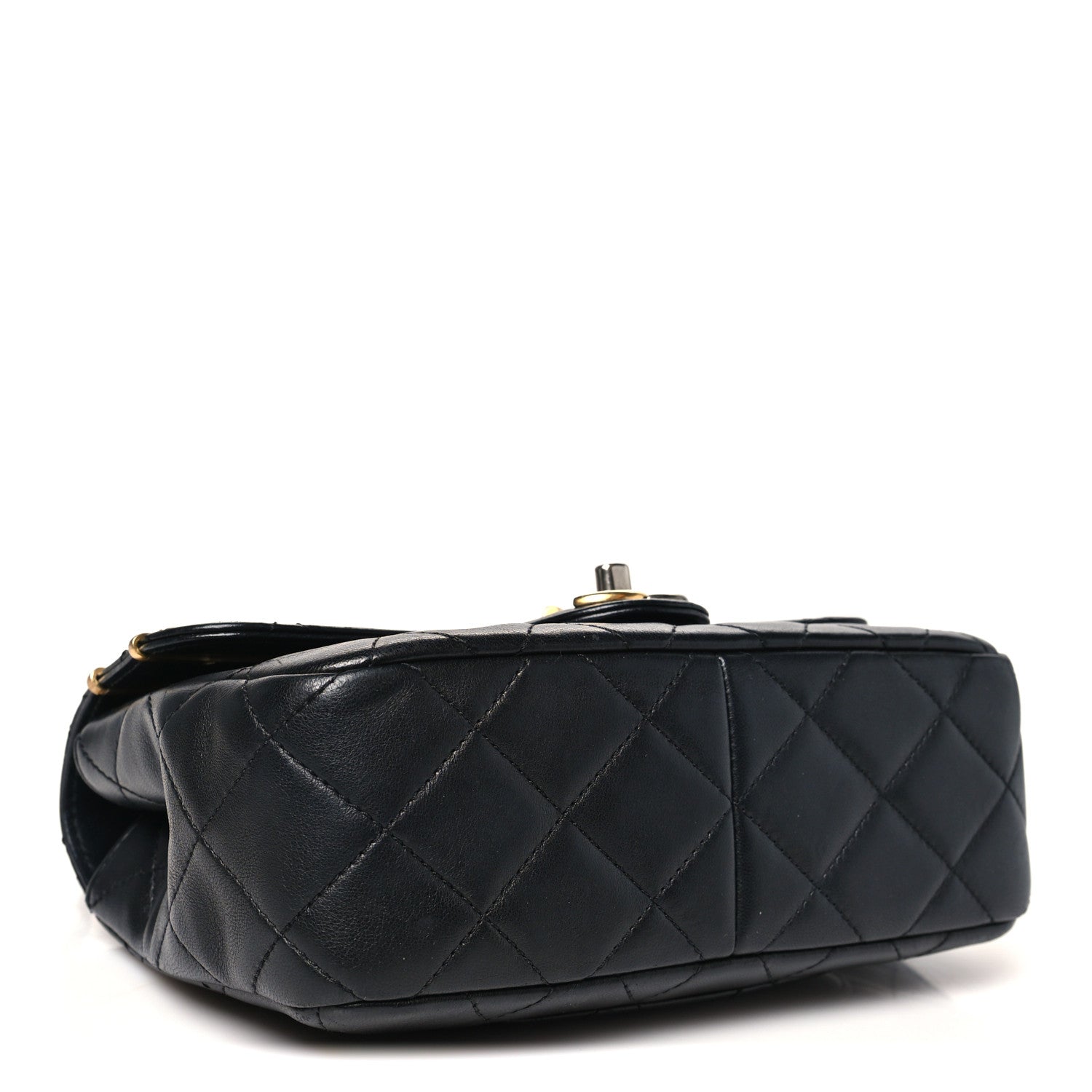 Chanel Lambskin Quilted Small Coco Clips Single Flap Black 4 of 10