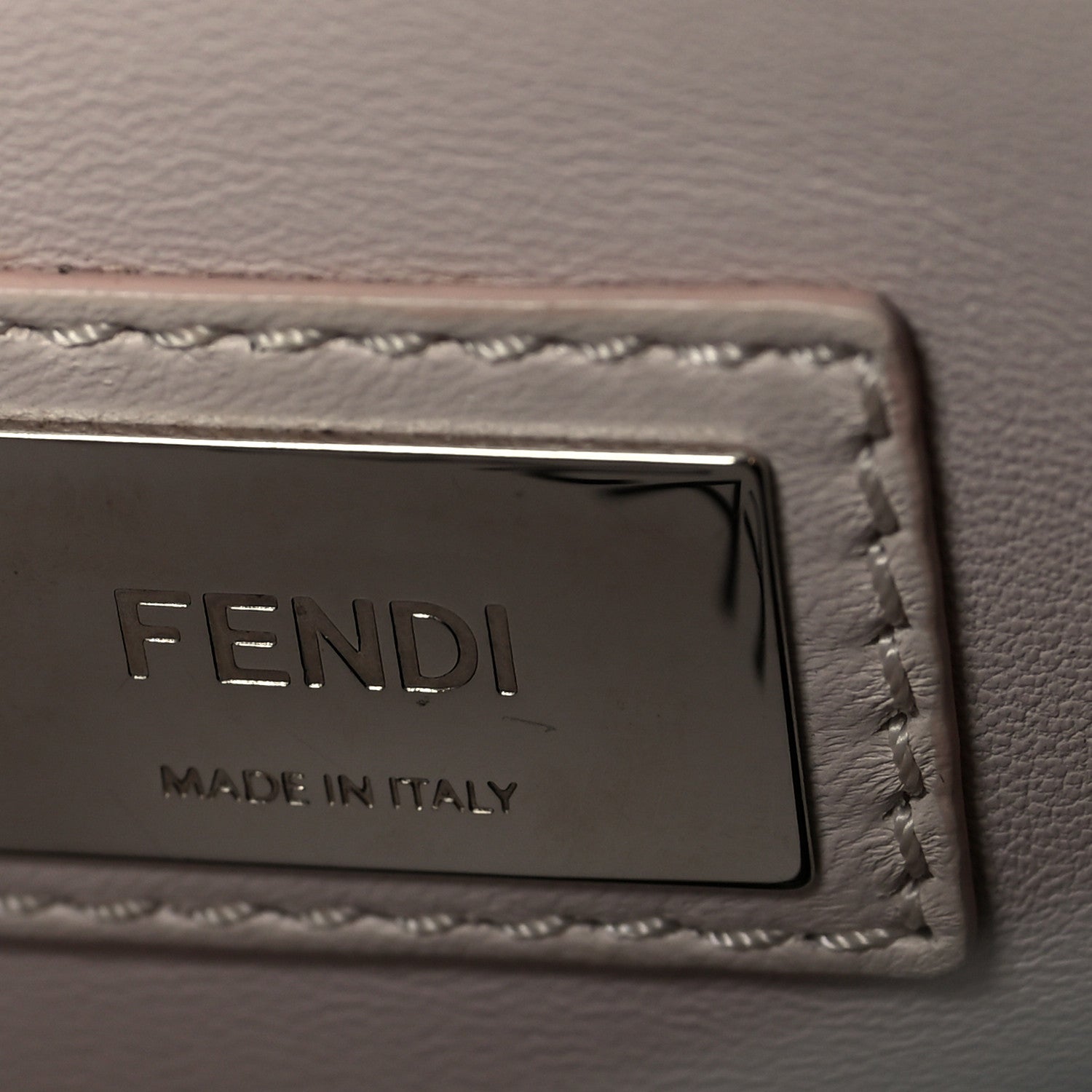Fendi Vitello Seta Shiny Nappa Medium Peekaboo Iconic Satchel Alga Rosa Doll 9 of 10