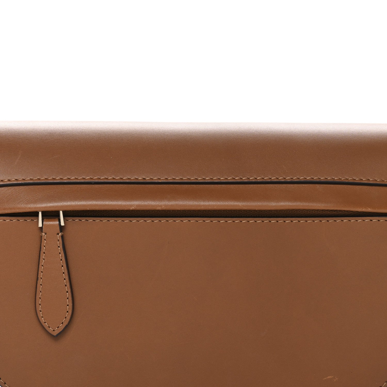 Burberry Calfskin Small Two-Tone Olympia Shoulder Bag Warm Tan 7 of 11