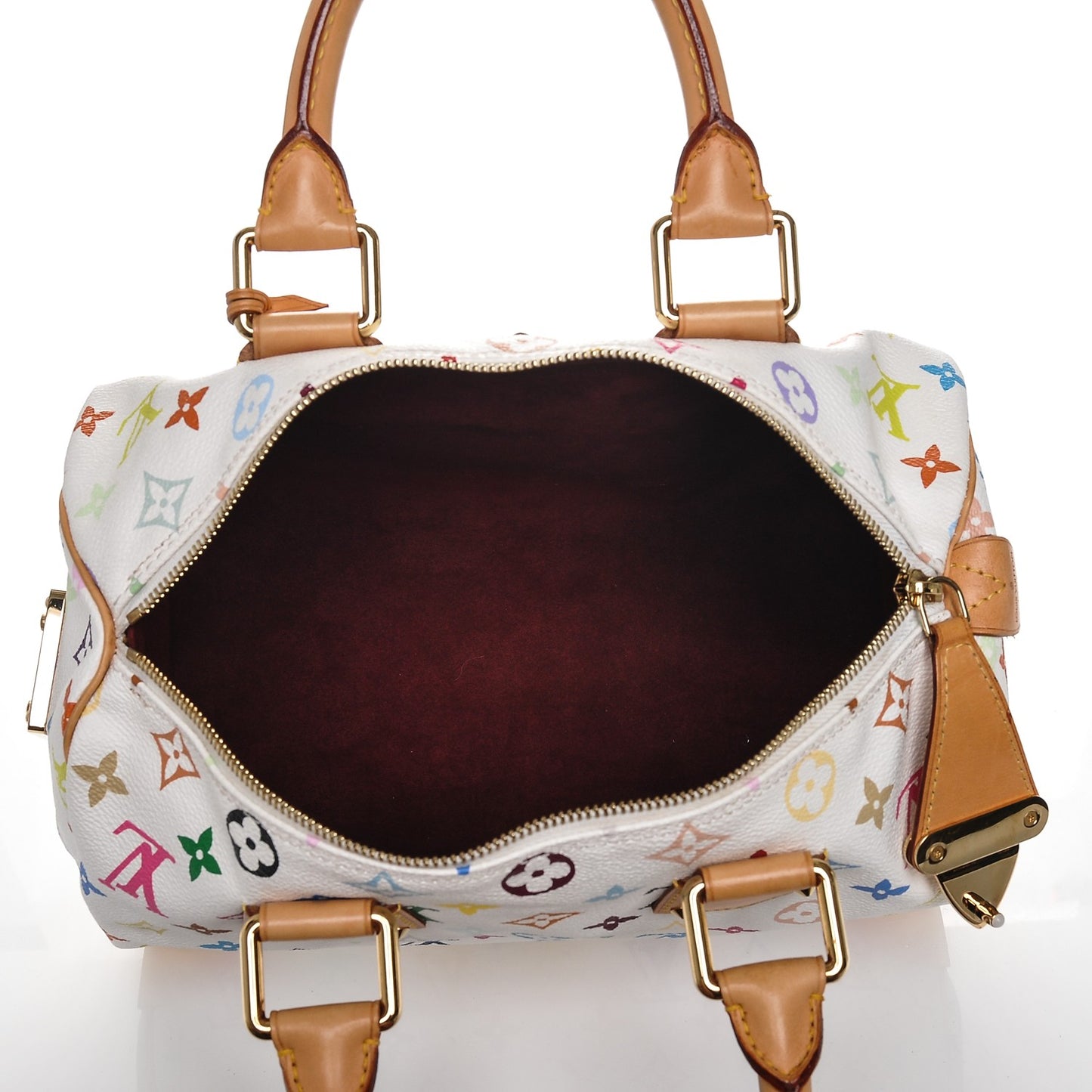 Monogram Multicolor Speedy 30 White